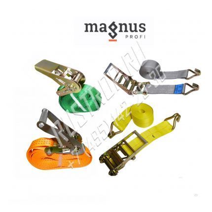 Ремни для стяжки груза (Magnus-Profi) 6 м ширина 25 мм Ремни для стяжки груза (Magnus-Profi) 6 м ширина 25 мм